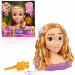 Tête à coiffer - Disney - Raiponce - 20 cm - Accessoires inclus - Pour enfants à partir de 3 ans