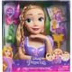 Tête à coiffer - DISNEY - Raiponce Deluxe - 12 accessoires - Faux flacon de vernis - Guide coiffure