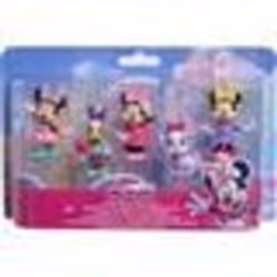 Figurines - DISNEY MINNIE MOUSE - Pack de 5 Figurines Minnie Mouse - Non articulées 6 cm