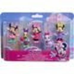 Figurines - DISNEY MINNIE MOUSE - Pack de 5 Figurines Minnie Mouse - Non articulées 6 cm