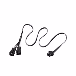 Phanteks PH-CB-DRGB3P, 3 broches, 2 x Molex (3-pin), Droit, Droit, Noir, Gris