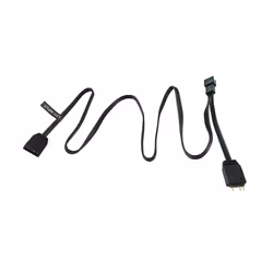 Phanteks PH-CB-DRGB3P_MB, 3 broches, 2 x Molex (3-pin), Droit, Droit, Noir, Carte-mère