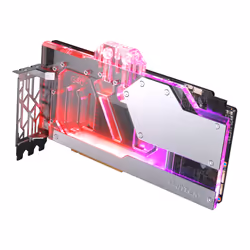 Phanteks Glacier G40, Refroidisseur par eau + plaque arrière, Acrylique, Cuivre, Gris, Transparent, GPU, Carte graphique, MSI ...