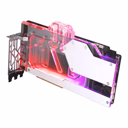 Phanteks Glacier G40, Refroidisseur par eau + plaque arrière, Acrylique, Cuivre, Transparent, Blanc, GPU, Carte graphique, MS ...