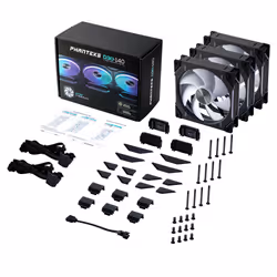 Phanteks PH-F140D30 Ventilateur 14 cm Noir 3 pièce(s) - Vue supplémentaire 8