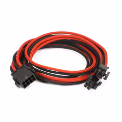 Phanteks PH-CB8P_BR, 8-pin(4+4) EPS12V, PCI-E (8-pin), Droit, Droit, Noir, Rouge