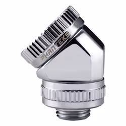 Phanteks PH-RA45_CR16, Adapter fitting, Métal, Chrome, 45°, Femelle, Femelle