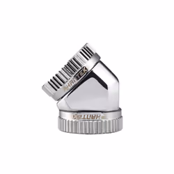Phanteks PH-A45_CR_16, Adapter fitting, Métal, Chrome, 45°, Femelle, Femelle