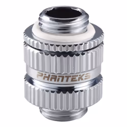 Phanteks PH-MGE_CR_16-22, Adapter fitting, Métal, Chrome, 1/4", Mâle, Mâle
