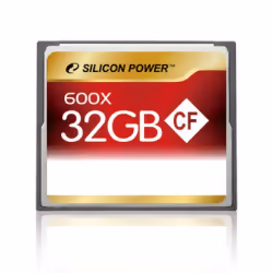 Silicon Power CF 600X, 32 Go, CompactFlash, 90 Mo/s, Rouge