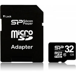 Silicon Power SP032GBSTH010V10SP mémoire flash 32 Go MicroSDHC UHS-I Classe 10