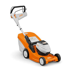 Stihl RMA 443 VC tondeuse à gazon Marcher derrière un tracteur tondeuse Batterie Noir, Gris, Orange