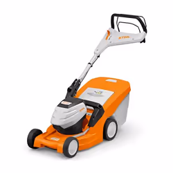Stihl RMA 443 VC tondeuse à gazon Marcher derrière un tracteur tondeuse Batterie Noir, Gris, Orange