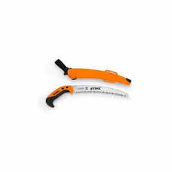 Scie à élaguer Stihl avec lame de scie incurvée, en acier chromé trempé par impulsion, forme de lame de scie conique, poignée ...