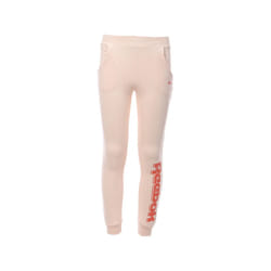 Jogging rose pour fille - Reebok Wood Mark Jogger - Ceinture élastique - Manches longues - Fitness
