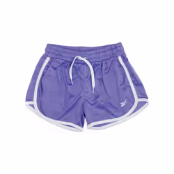 Short de sport - Reebok - Enfant - Violet/Blanc - Taille élastique - Tissu en mesh