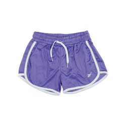Short de sport - Reebok - Enfant - Violet/Blanc - Taille élastique - Tissu en mesh