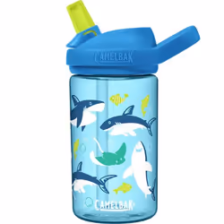 CamelBak 2472402041, 400 ml, Utilisation quotidienne, Bleu, Tritan, Sharks and Rays, Enfant