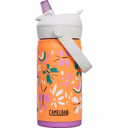 CamelBak Thrive Flip Straw Kids Utilisation quotidienne 400 ml Acier inoxydable Orange, Blanc