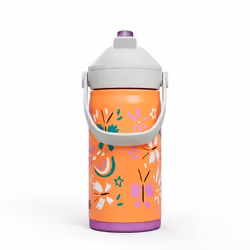 CamelBak Thrive Flip Straw Kids Utilisation quotidienne 400 ml Acier inoxydable Orange, Blanc
