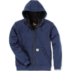 Carhartt Wind Fighter Zip Chandail à capuchon, bleu, taille M pour Hommes