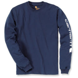 Carhartt Logo Longsleeve ( Longsleeve ), bleu, taille 2XL pour Hommes