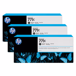 HP 771C pack de 3 cartouches d'encre DesignJet noir mat, 775 ml, Encre à pigments, Encre à pigments, 775 ml, 3 pièce(s), Mult ...