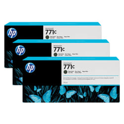 HP 771C pack de 3 cartouches d'encre DesignJet noir mat, 775 ml