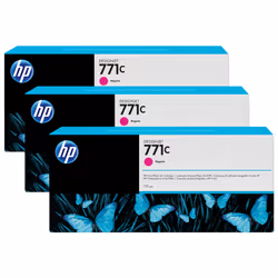 HP 771C pack de 3 cartouches d'encre DesignJet magenta, 775 ml, Encre à pigments, 775 ml, 3 pièce(s), Multi pack