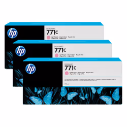 HP 771C pack de 3 cartouches d'encre DesignJet magenta clair, 775 ml, Encre à pigments, 775 ml, 3 pièce(s), Multi pack