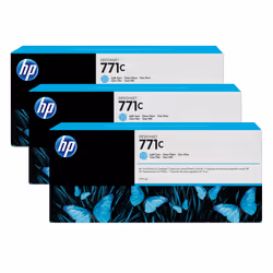 HP 771C pack de 3 cartouches d'encre DesignJet cyan clair, 775 ml, Encre à pigments, 775 ml, 3 pièce(s), Multi pack