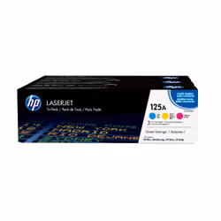 HP 125A pack de 3 toners LaserJet cyan/magenta/jaune authentiques, 1400 pages, Cyan, Magenta, Jaune, 3 pièce(s)