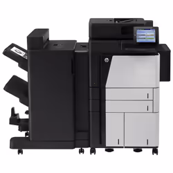 HP LaserJet Enterprise Flow Imprimante multifonction M830z, Noir et blanc, Imprimante pour Entreprises, Impression, copie, scan, fax, Chargeur automatique de documents de 200 feuilles; Impression USB en façade; Numérisation vers e-mail/PDF; Impression recto-verso - Vue supplémentaire 2
