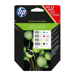 HP 950XL High Yield Black/951XL High Yield Cyan/Magenta/Yellow 4-pack Original Ink Cartridges cartouche d'encre 4 pièce(s) Rendement élevé (XL) Noir, Cyan, Magenta, Jaune