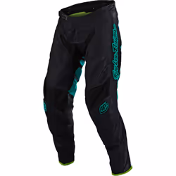 Troy Lee Designs GP Air Drift Pantalon Motocross, noir-turquoise, taille 32 pour Hommes