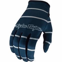 Troy Lee Designs Flowline Stripe Gants de vélo, gris-bleu, taille M pour Hommes