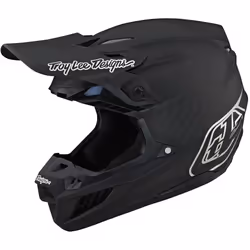 Troy Lee Designs SE5 Stealth Carbon Casque de motocross, noir-gris-argent, taille XL pour Hommes