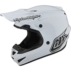 Troy Lee Designs SE4 PA Mono Casque de motocross, blanc, taille S pour Hommes
