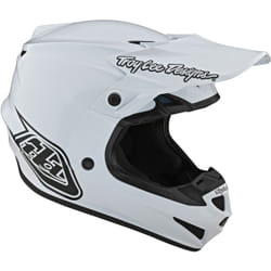 Troy Lee Designs SE4 PA Mono Casque de motocross, blanc, taille M pour Hommes