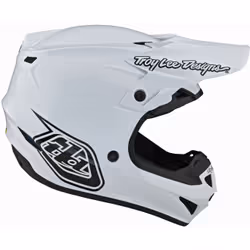 Troy Lee Designs SE4 PA Mono Casque de motocross, blanc, taille L pour Hommes