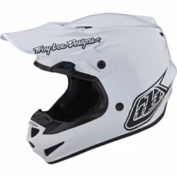 Troy Lee Designs SE4 PA Mono Casque de motocross, blanc, taille XL pour Hommes