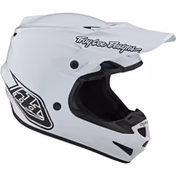 Troy Lee Designs SE4 PA Mono Casque de motocross, blanc, taille XL pour Hommes