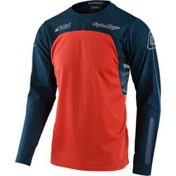Troy Lee Designs Scout SE Systems Maillot de motocross, bleu-orange, taille S pour Hommes