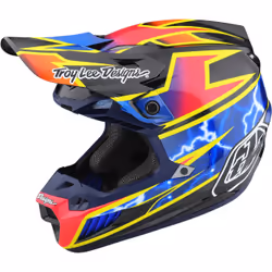 Troy Lee Designs SE5 Lightning MIPS Carbon Casque de motocross, noir-rose, taille XL pour Hommes