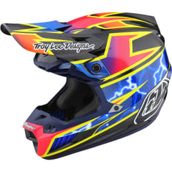 Troy Lee Designs SE5 Lightning MIPS Carbon Casque de motocross, noir-rose, taille XL pour Hommes