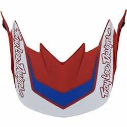 Troy Lee Designs GP Overload Pic du casque, blanc-rouge pour Hommes