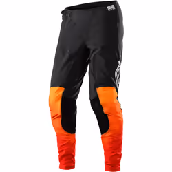 Troy Lee Designs SE Ultra Streamline Pantalon de motocross, noir-orange, taille 30 pour Hommes