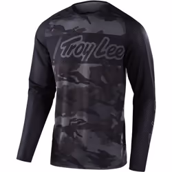 Troy Lee Designs SE Pro Air Vox Camo Maillot de motocross, noir, taille M pour Hommes