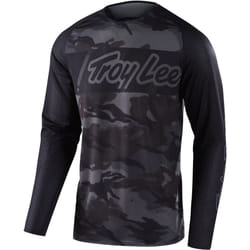Troy Lee Designs SE Pro Air Vox Camo Maillot de motocross, noir, taille XL pour Hommes