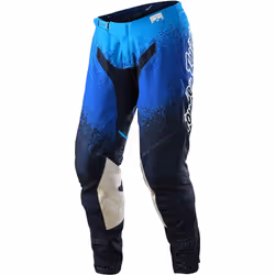 Troy Lee Designs SE Pro Webstar Pantalon de motocross, blanc-bleu, taille 38 pour Hommes